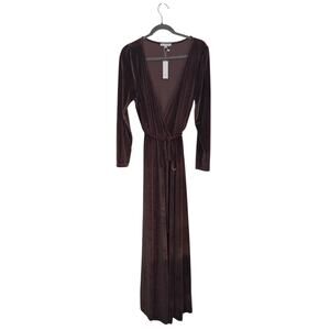 NWT Baltic Born Velvet Maxi Wrap Dress Sexy Size XL